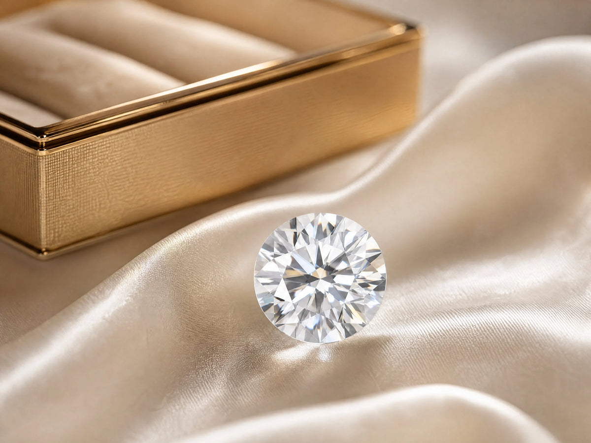 E color VVS2 lab-grown loose diamond, 3 carat range, ArtGold Jewelry