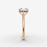 Cathedrale asscher diamond setting in gold, view 11