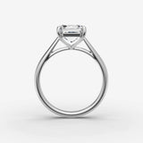 Cathedrale asscher diamond setting in gold, view 14