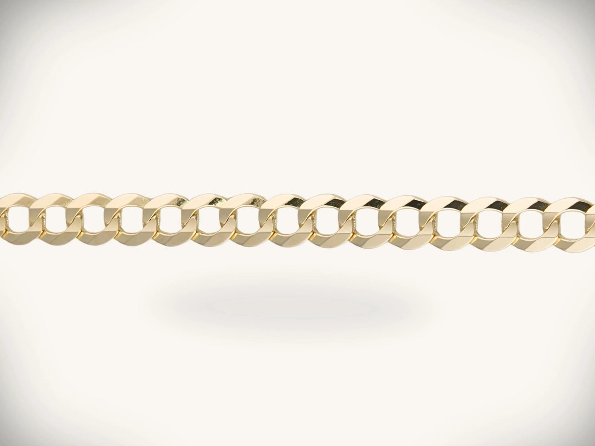 14K solid gold Jefe Chain Cuban link curb bracelet