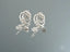 Elegant 18K Diamond Earrings in art gold jewelry style with certified 18k solid gold craftsmanship