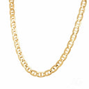 Elegant 18k gold anchor chain necklace in gold mariner style