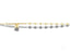Elegant 18k gold bracelet with heart motif and polished gold beads for women