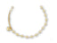 Elegant solid 18k gold bracelet with polished gold beads and heart motif charm