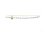 Elegant 18k gold anklet with heart motif and polished gold beads for stylish wear