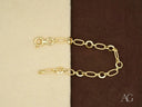 Elegant 18k gold bracelet with lobster clasp chain