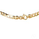 Elegant cuban 18k gold curb chain necklace with lobster clasp