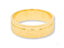Elegant 18k gold diamond wedding band with subtle textured pattern in art gold jewelry