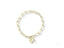 Elegant 18k gold bracelet with heart-shaped lobster clasp and tiny key charm