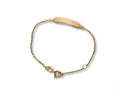 Elegant 18k gold kid’s ID bracelet with spring ring lock