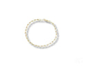 Elegant solid 18k gold link bracelet with paperclip chain and lobster clasp