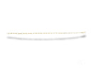 Elegant solid 18k gold link bracelet with paperclip chain and lobster clasp