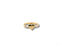 Elegant 18k Heart Ring featuring gold cz heart and pave diamond band for luxurious style