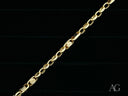 Elegant solid 18k gold men’s bracelet with classic link pattern