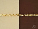 Elegant solid 18k gold men’s bracelet with classic link pattern