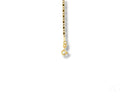 Elegant solid 18k gold kids ID bracelet with rectangular link chain