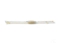 Elegant solid 18k gold id kid's bracelet with free engraving