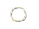 Elegant solid 18k gold piastrine link bracelet with thin clasp