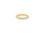 Elegant 18k gold eternity band ring with sparkling cubic zirconia for any occasion