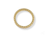 Elegant 18k gold eternity band with channel-set diamonds