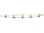Elegant women’s 18k gold bracelet with luxurious gold orbs and solid 18k gold craftsmanship