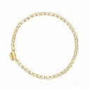 Elegant zirconia tennis bracelet in delicate gold with diamonds, Greater Boston area