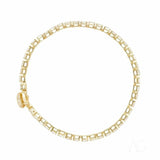 Elegant zirconia tennis bracelet in delicate gold with diamonds, Greater Boston area