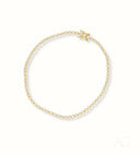 Elegant yellow gold tennis bracelet with brilliant-cut diamonds, Greater Boston area art gold jewelry