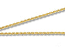 Timeless 18k gold rope chain necklace with two elegant strands