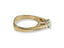 Embrace of Light Engagement Ring featuring a princess-cut diamond and pavé accents in 18k gold with a light engagement ring cradling effect