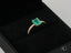 Emerald Majesty 18K Gold Emerald and Diamond Ring with Carat Radiant-Cut Emerald