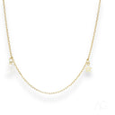 Enchanting 18k gold anklet with sparkling zirconias and charming pendants