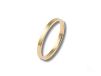 Essence Linea 2mm ring: polished art gold jewelry band