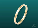 Essence Linea 2mm Ring: Polished Art Gold Jewelry Band