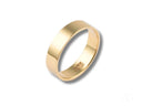 Smooth 18k yellow gold 5mm band from Essence Linea ring