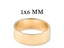 Plain gold band ring from Essence Linea 6mm collection, part of Art Gold Jewelry line