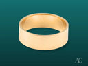 Polished gold band from Essence Linea 6mm ring in art gold jewelry