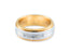 Eternal Duo gold wedding band with diamonds showcasing two-tone gold jewelry style