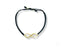 Black cord bracelet featuring a stunning 18k gold infinity symbol charm