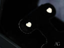Eternal Heart stud earrings in solid 18k gold by Art Gold Jewelry