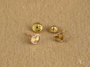 Eternal Heart Stud Earrings in Solid 18k Gold and Silver