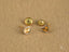 Eternal Heart Stud Earrings in solid 18k gold and silver with screw-back closures