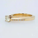 Eternal Love 18k yellow gold ring with 0.56ct round diamond, Greater Boston