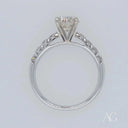 Eternal Love 18k art gold jewelry ring with 1.35ct diamond