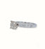 White gold engagement ring with 1.35ct diamond and pavé accents, ideal for art gold jewelry enthusiasts in Greater Boston Area