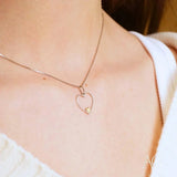 Eternal love pendant with elegant heart design and heartfelt glint