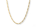 Eternal Prestige 18K gold figaro chain necklace in gold tones