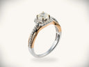Eternal Promise two-tone gold jewelry ring with round diamond center