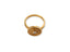 Eternal Radiance Ring featuring gold band with concentric diamond circles and cubic zirconia stones for timeless elegance
