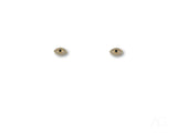 Evil eye CZ earrings in certified 18k solid art gold jewelry